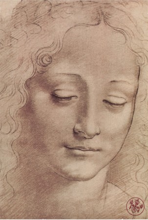 Testa Di Giovinetta - Leonardo Da Vinci Painting - Click Image to Close